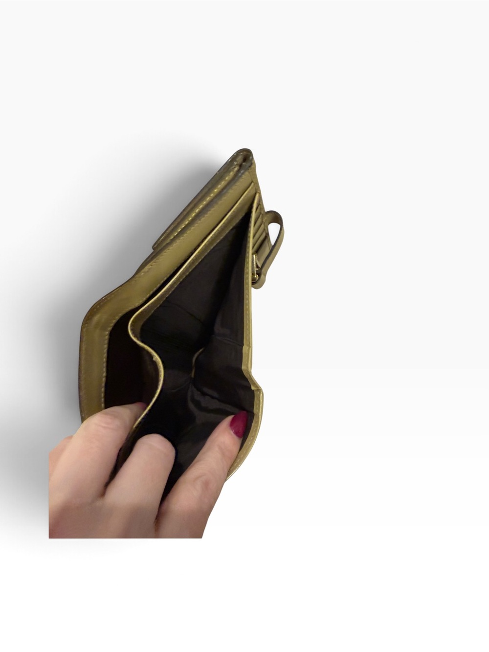 Gucci Olive Patent Leather Horsebit Bifold Wallet - Picture 6 of 7